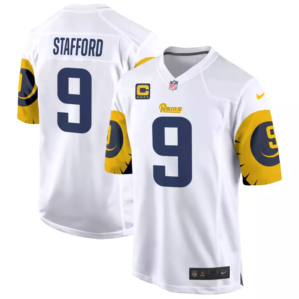 matthew stafford white mens los angeles rams mexico vapor limited jersey all stitched