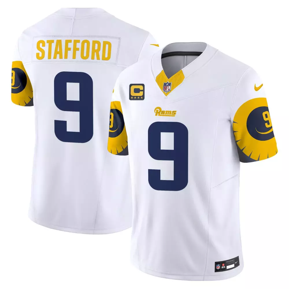 matthew stafford white mens los angeles rams mexico vapor limited jersey all stitched