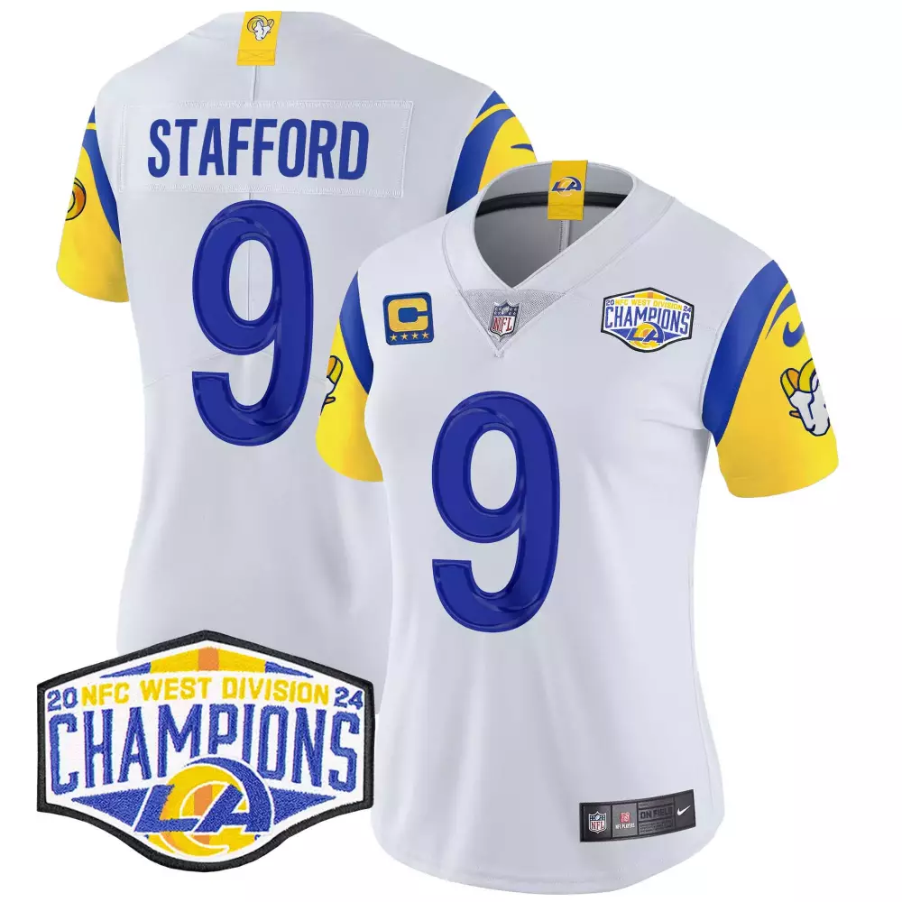matthew stafford white mens los angeles rams vapor limited jersey v2 all stitched