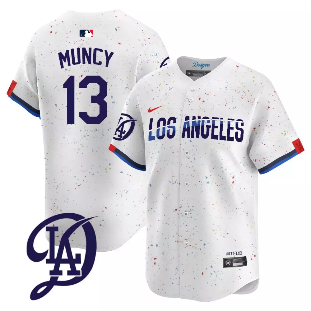 Max Muncy 2024 City Connect Vapor Premier Limited Jersey | White Stitched Fan Gear for Men, Women & Youth