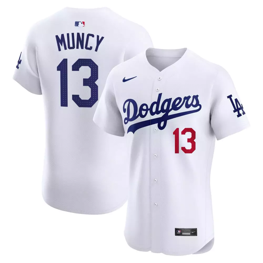 max muncy white mens los angeles dodgers mexico cool base jersey all stitched