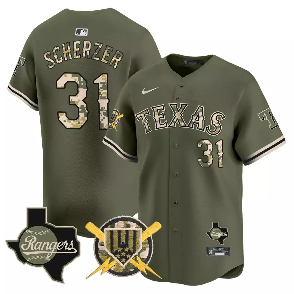max scherzer cream mens texas rangers 2023 world series champions city connect vapor premier limited jersey all stitched