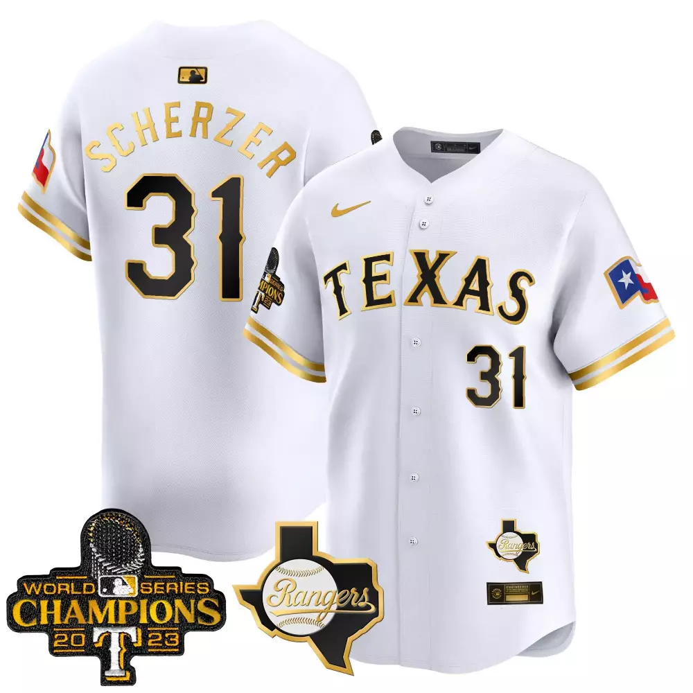max scherzer white gold mens texas rangers throwback 1972 vapor premier limited jersey all stitched