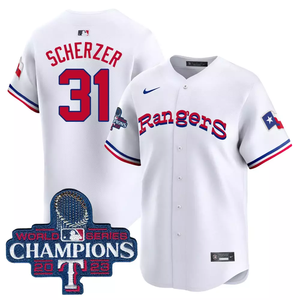 max scherzer white mens texas rangers throwback 1972 vapor premier limited jersey all stitched