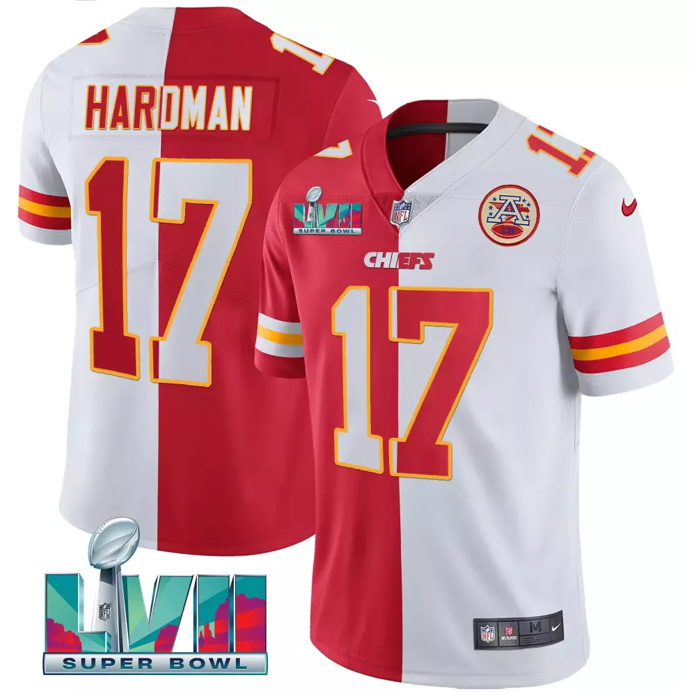 Mecole Hardman Split Men's Kansas City Chiefs Super Bowl Vapor Gold Jersey | All Stitched | Fan Gear for Game Day | For Men, Women & Youth