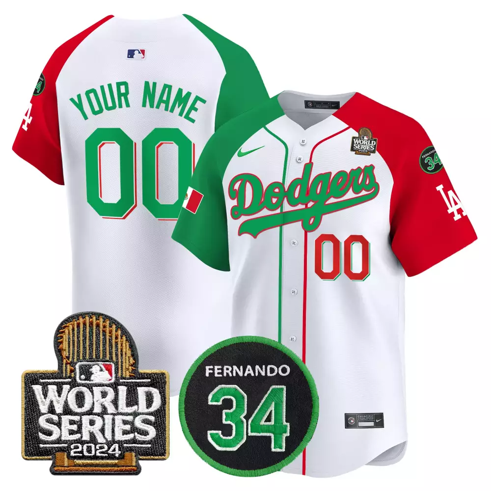 mexican heritage night limited youth los angeles dodgers mexico jersey custom name and number all stitched
