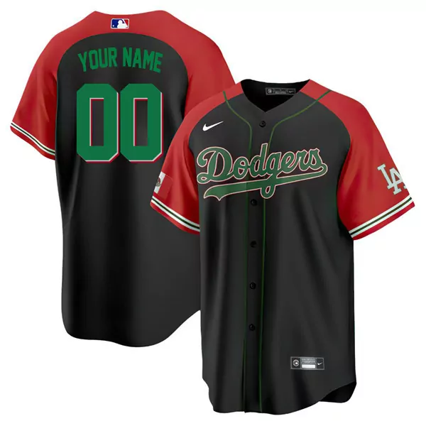 mexican heritage night limited youth los angeles dodgers mexico jersey custom name and number all stitched