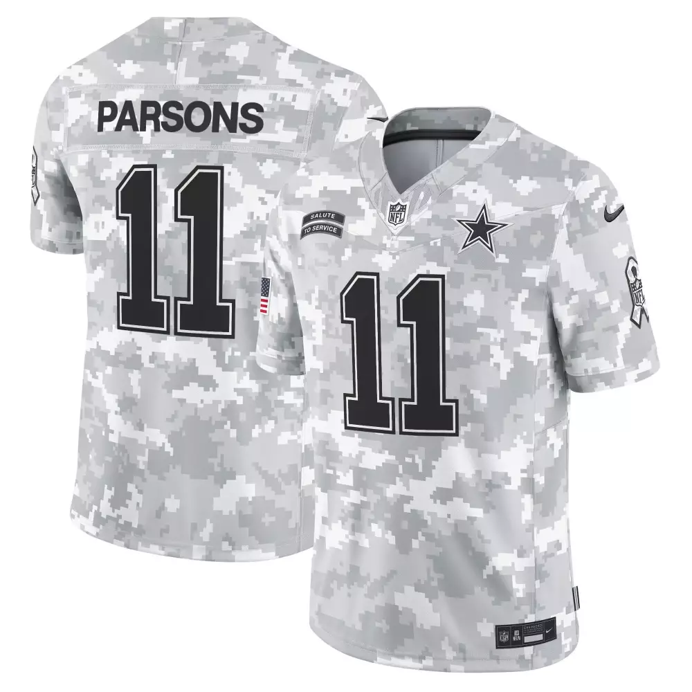 Micah Parsons Dallas Cowboys 2024 Salute to Service Vapor Limited Jersey | Arctic Camo | All Stitched Fan Gear for Game Day | For Men, Women & Youth