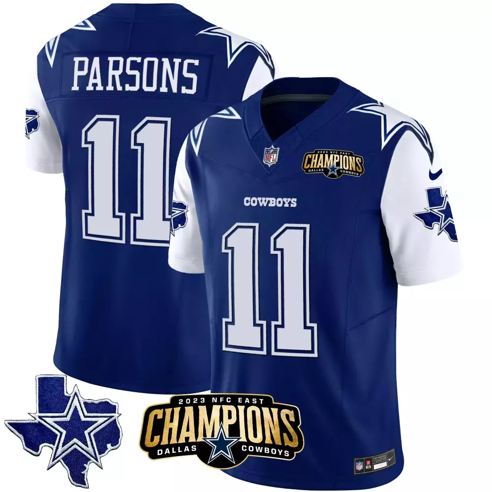 Micah Parsons Dallas Cowboys Royal Men's NFC East Champions Jersey | Limited Edition Vapor | Fan Gear for Men, Women & Youth