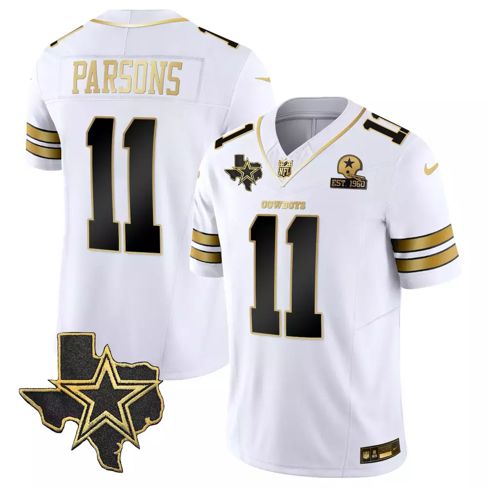Micah Parsons Dallas Cowboys Vapor Gold Jersey | All Stitched Fan Gear | For Men, Women & Youth