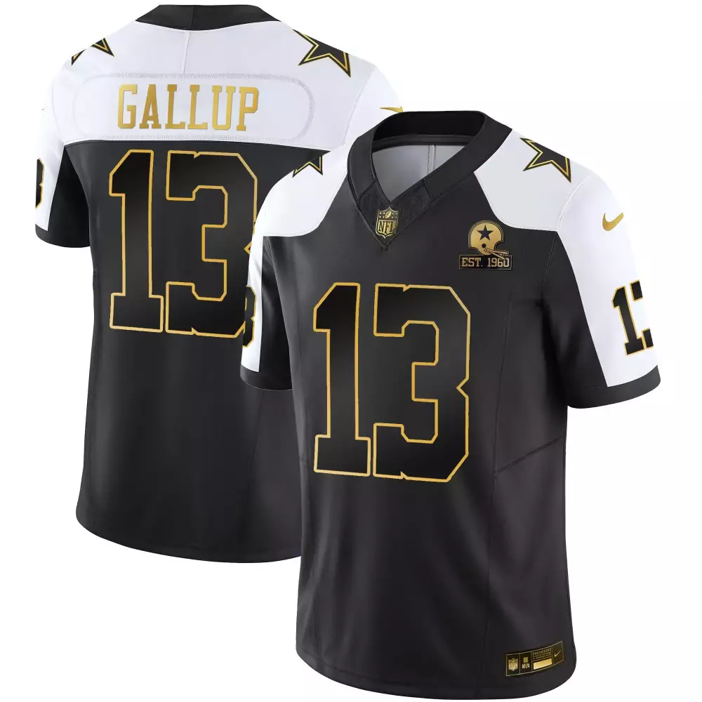 Michael Gallup 2004 Dallas Cowboys Black Gold Throwback Jersey | Stitched Limited Edition Fan Gear for Men, Women & Youth