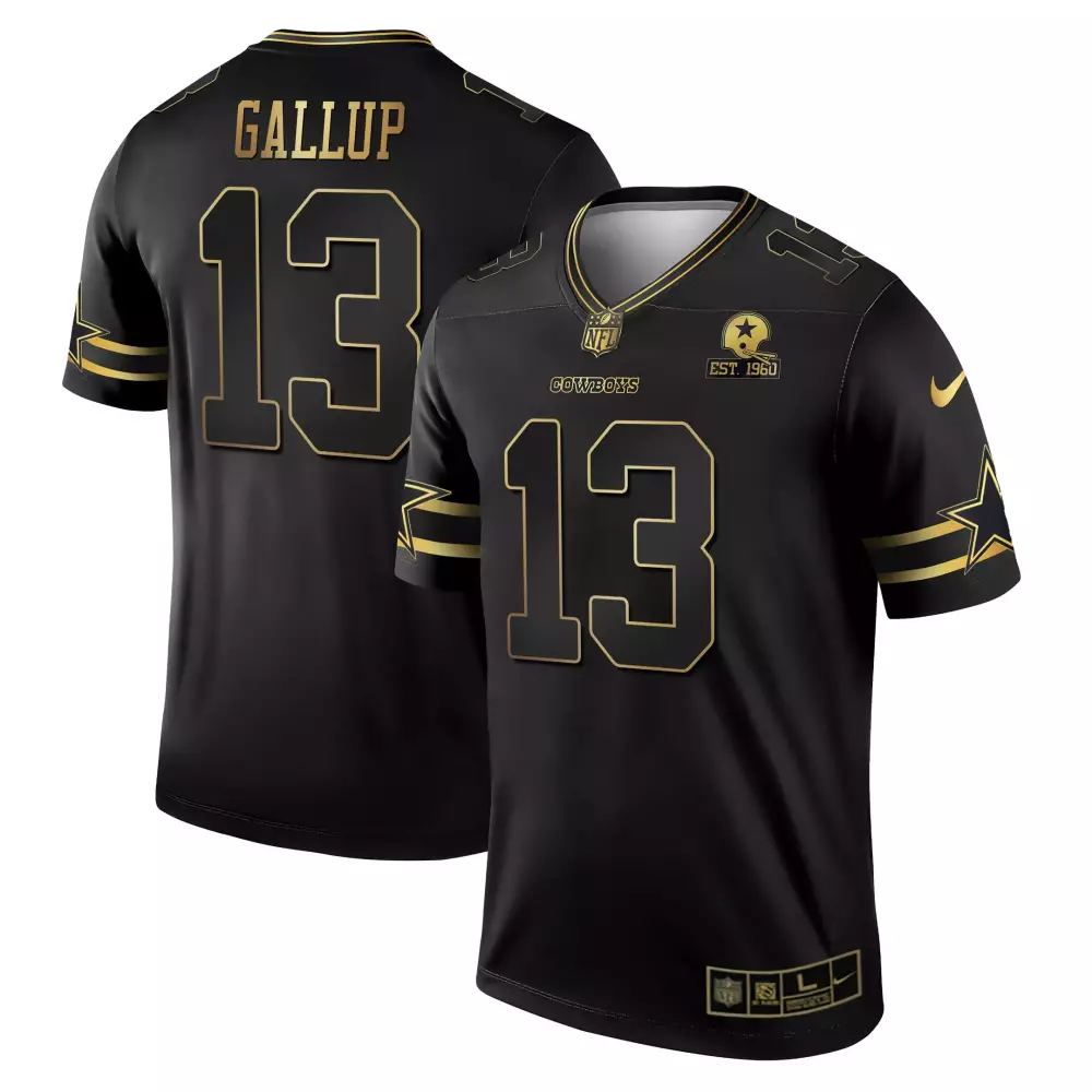 Michael Gallup Dallas Cowboys Black Gold Jersey | Stitched Game Day Outfit | Limited Edition Fan Gear | For Men, Women & Youth