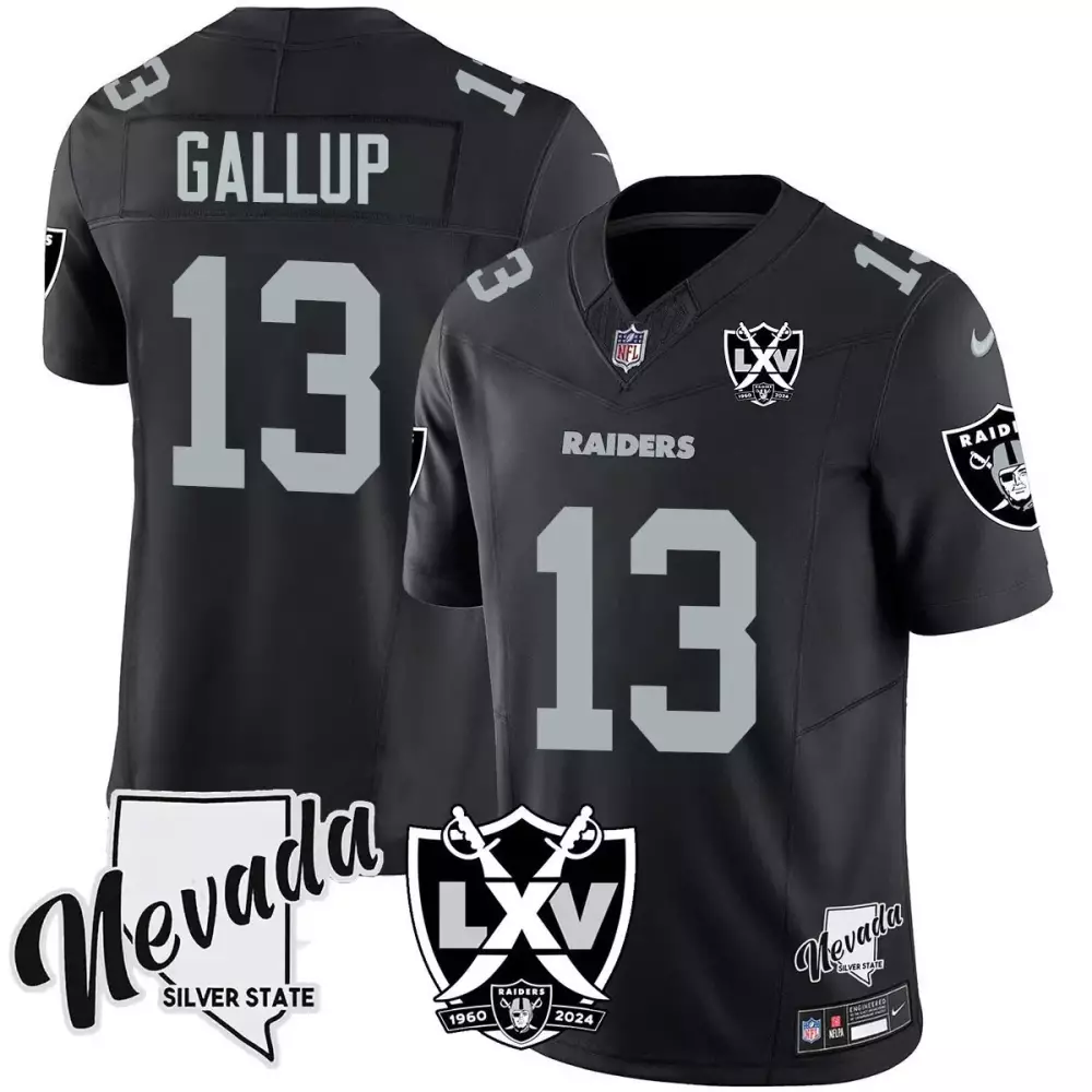 Michael Gallup Black Limited Men's Las Vegas Raiders 2024 Gold Vapor Jersey | Stitched Fan Gear | For Men, Women & Youth