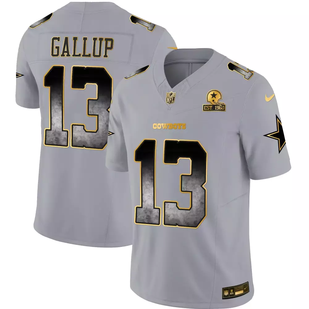 michael gallup brown camo mens dallas cowboys 2024 salute to service vapor limited jersey all stitched