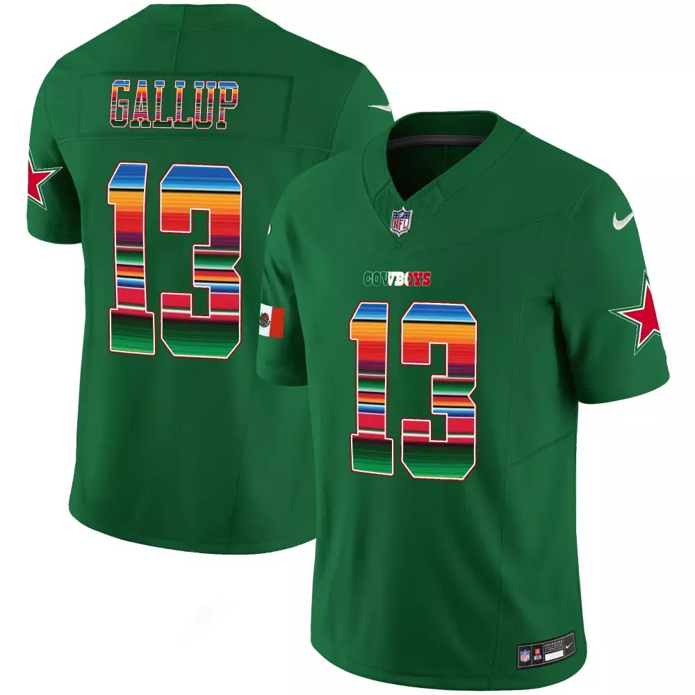 Michael Gallup Green Vapor Limited Jersey V2 | Dallas Cowboys Mexico Edition | Stitched Fan Gear for Men, Women & Youth