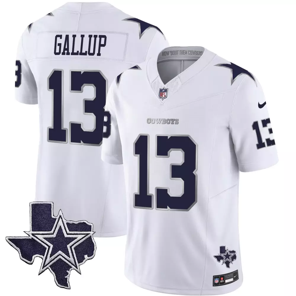 Michael Gallup Royal Women's Dallas Cowboys Vapor Jersey | John Madden Patch with Gold Trim | All Stitched Fan Gear for Women & Youth