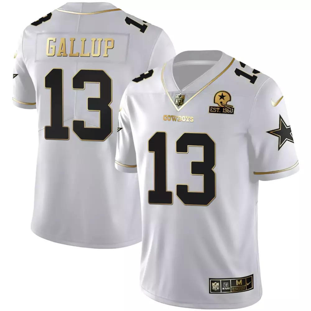Michael Gallup Royal Women's Dallas Cowboys Vapor Jersey | John Madden Patch with Gold Trim | All Stitched Fan Gear for Women & Youth