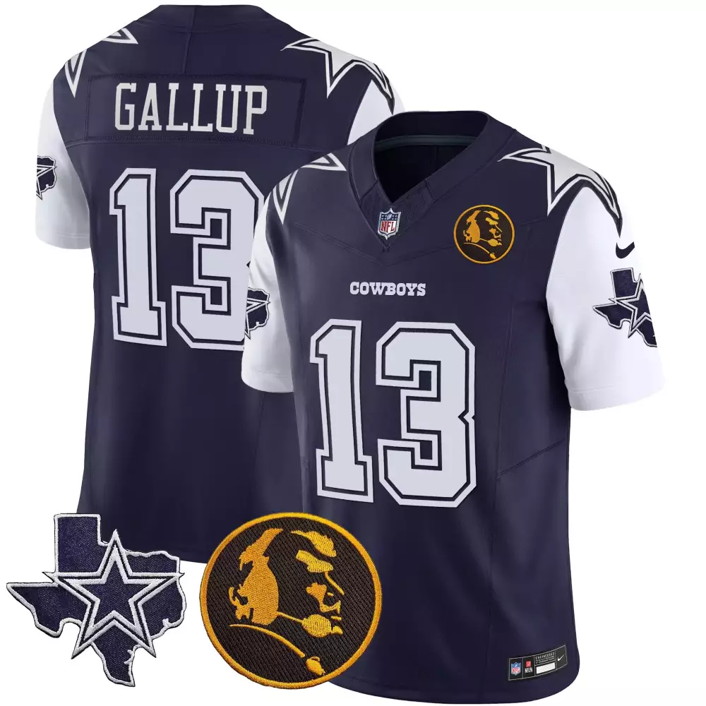 Michael Gallup Navy Color Rush Vapor Jersey | Dallas Cowboys Alternate Design | Stitched Fan Gear for Men, Women & Youth