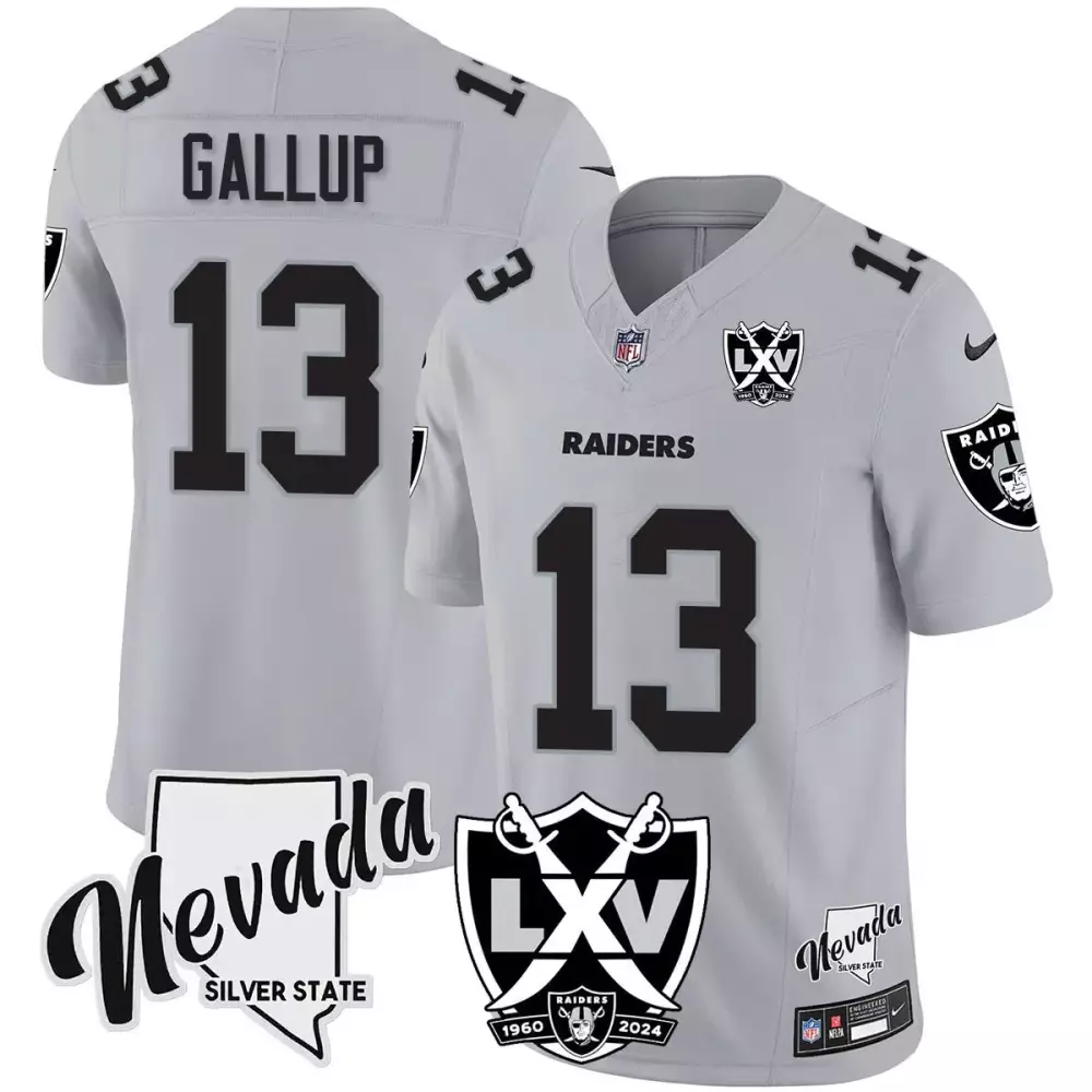Michael Gallup Black Limited Men's Las Vegas Raiders 2024 Gold Vapor Jersey | Stitched Fan Gear | For Men, Women & Youth