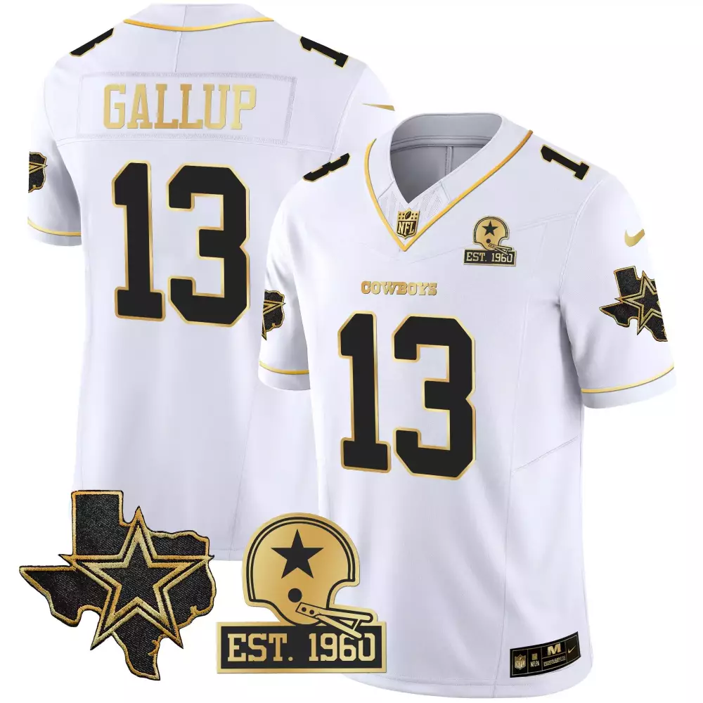 Michael Gallup Dallas Cowboys Split Jersey | Navy White Stitched Style | Fan Gear for Men, Women & Youth