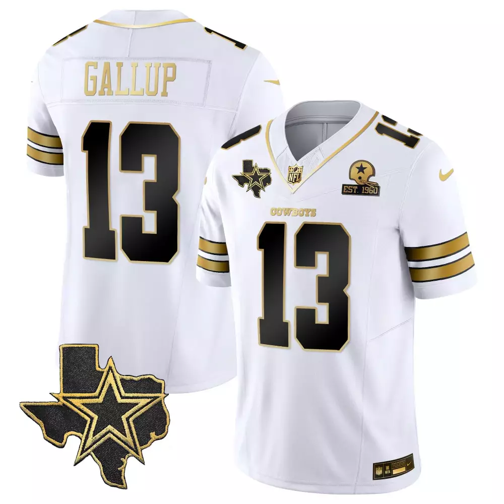 Michael Gallup Dallas Cowboys Vapor Gold Jersey V2 | All Stitched Fan Gear | For Men, Women & Youth