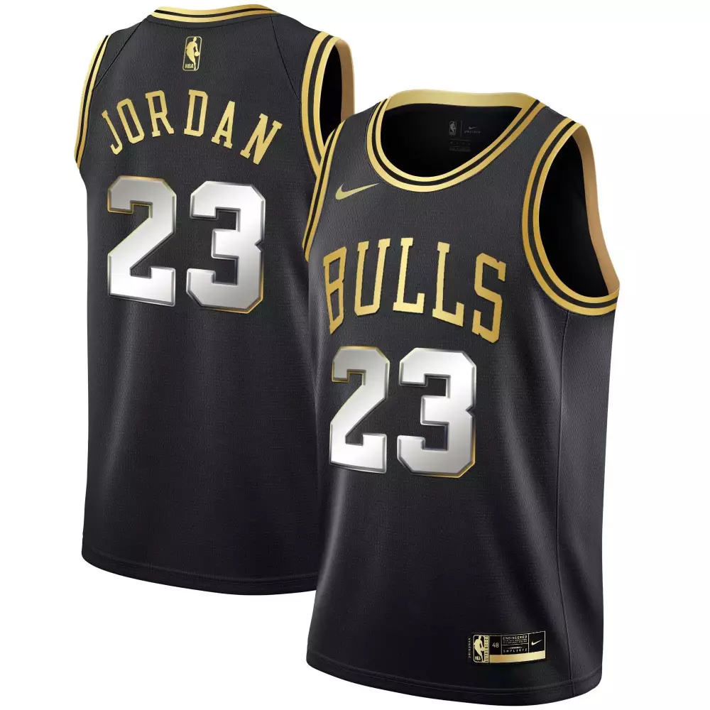 michael jordan black gold mens chicago bulls black limited black gold jersey all stitched
