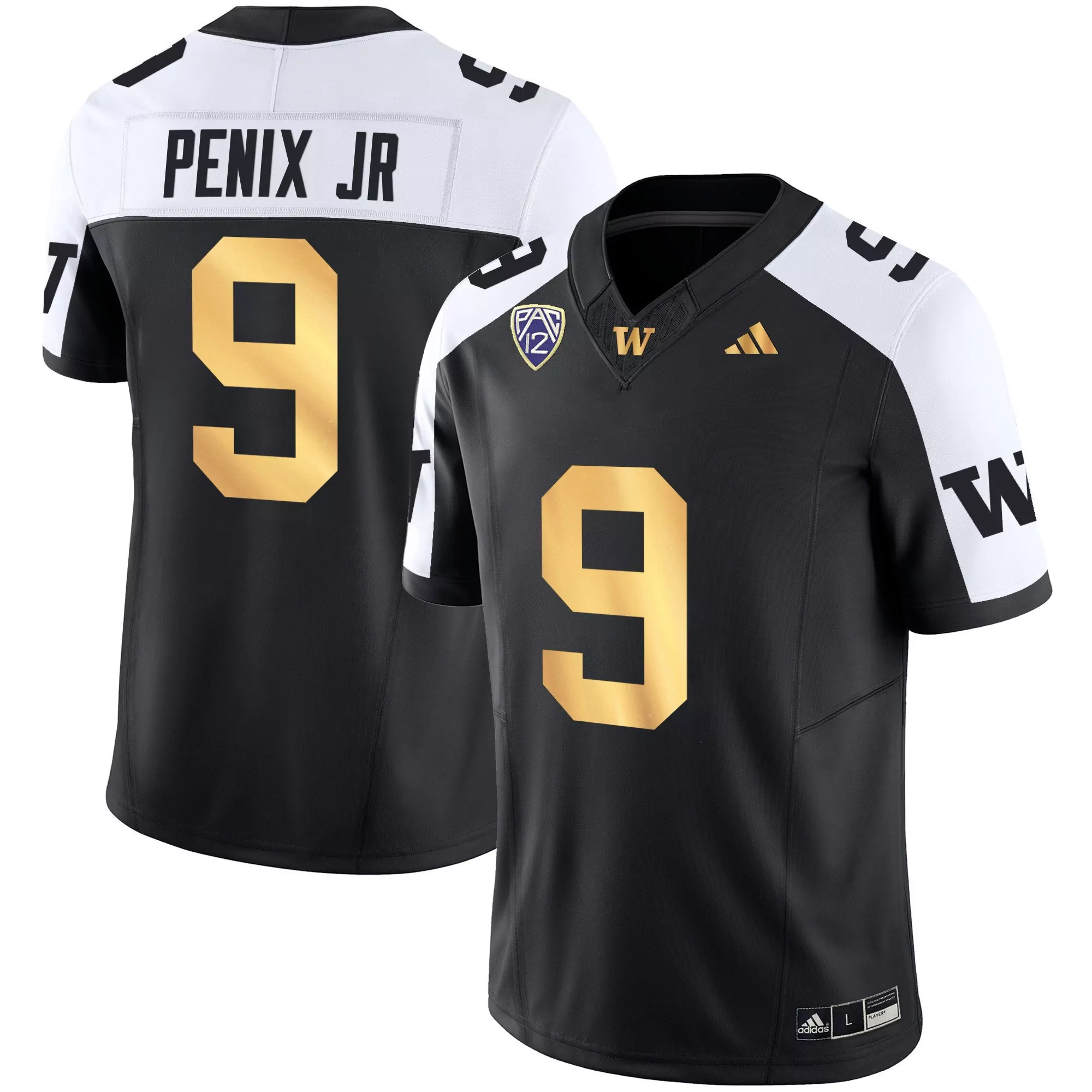michael penix jr black alternate mens washington huskies 2024 vapor limited jersey all stitched