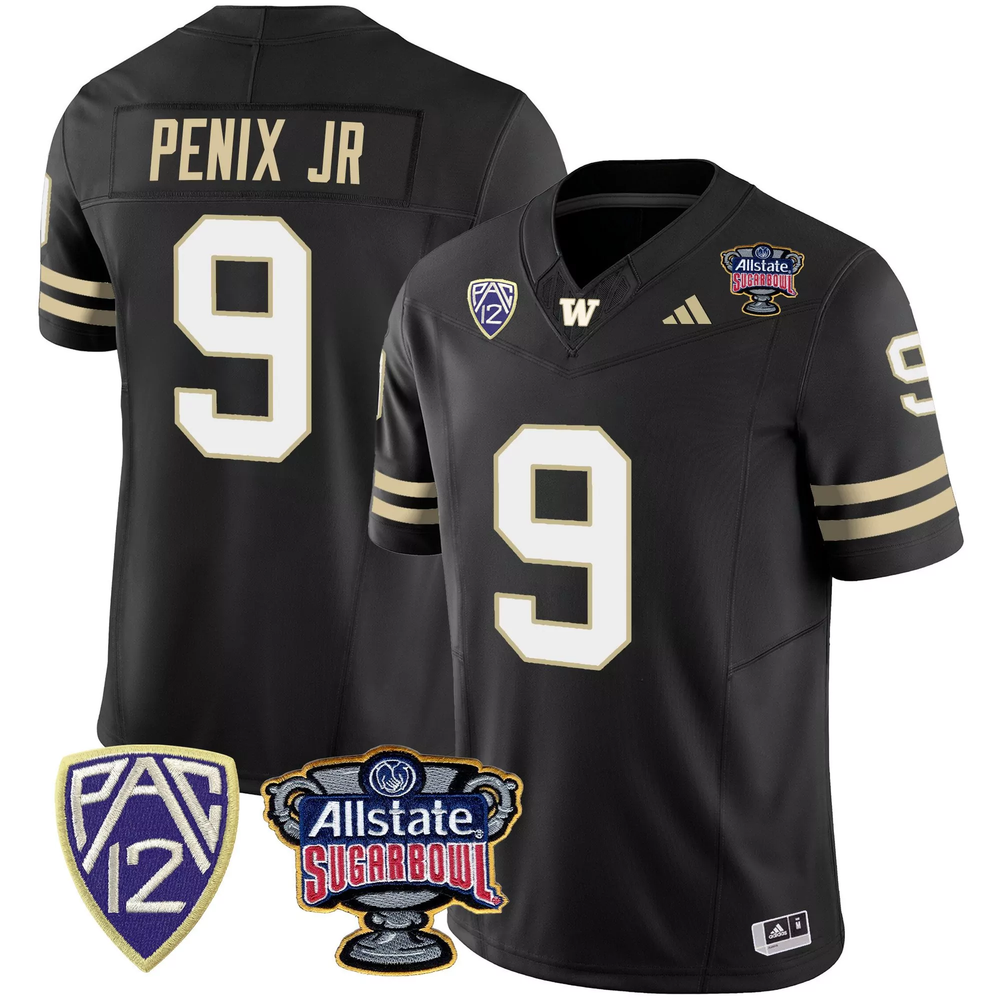 michael penix jr black alternate mens washington huskies 2024 vapor limited jersey all stitched