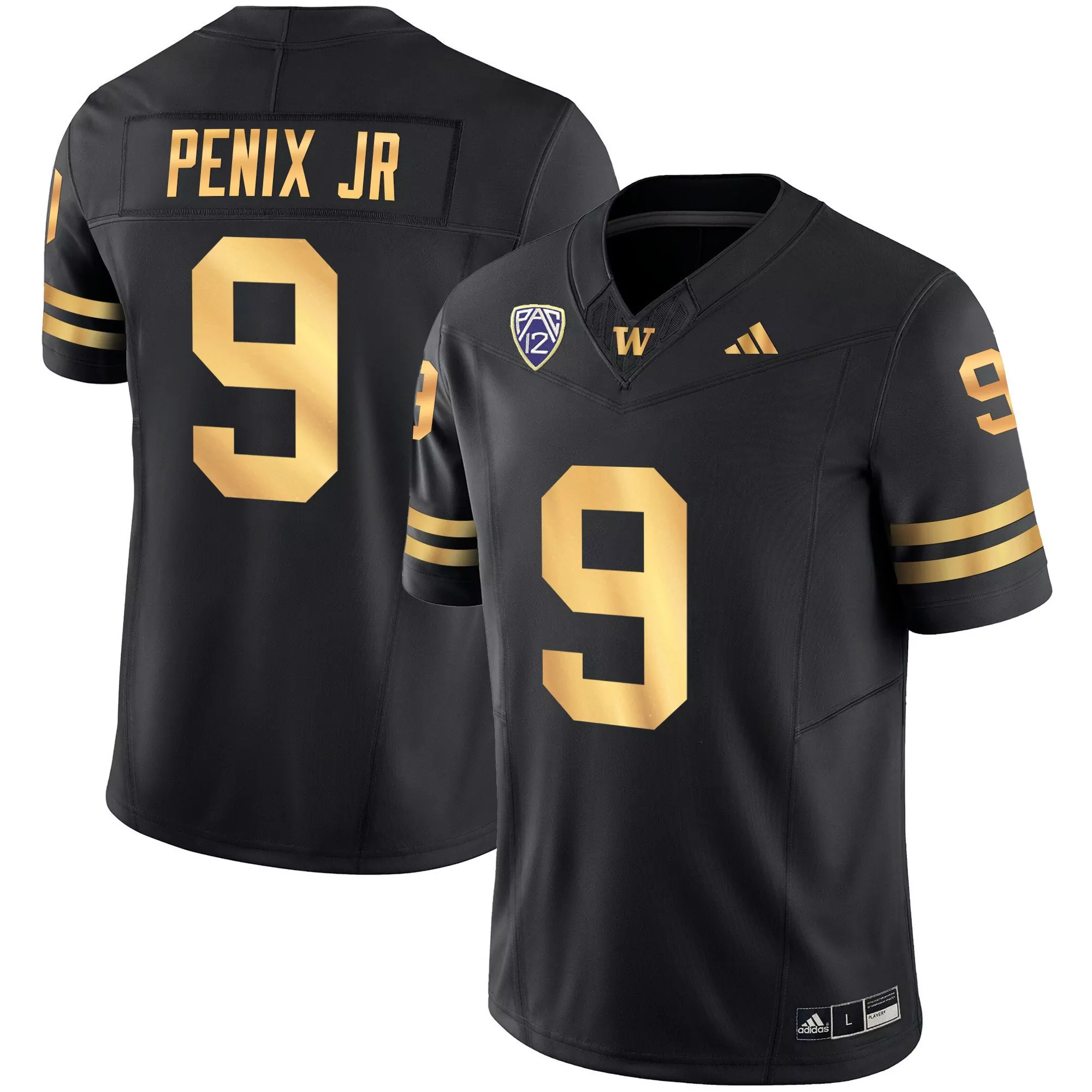 michael penix jr black mens washington huskies 2024 vapor limited jersey all stitched