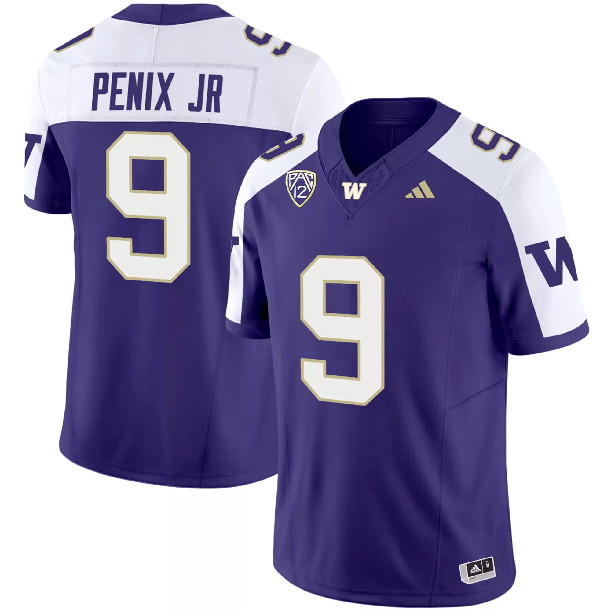 michael penix jr mens washington huskies washington patch vapor jersey all stitched