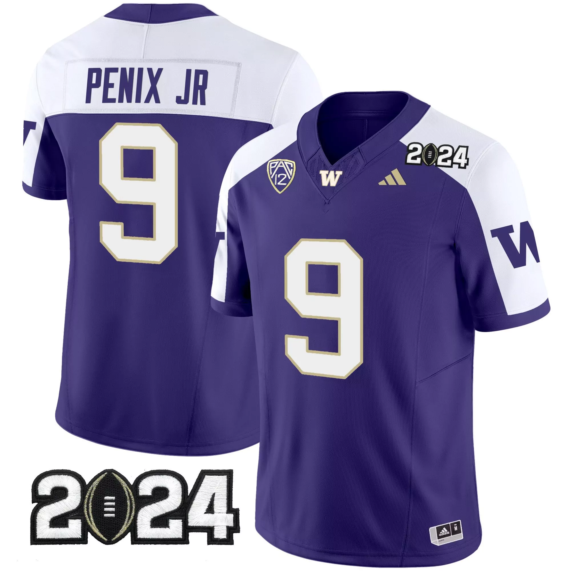 michael penix jr purple alternate mens washington huskies 2024 vapor limited jersey v4 all stitched