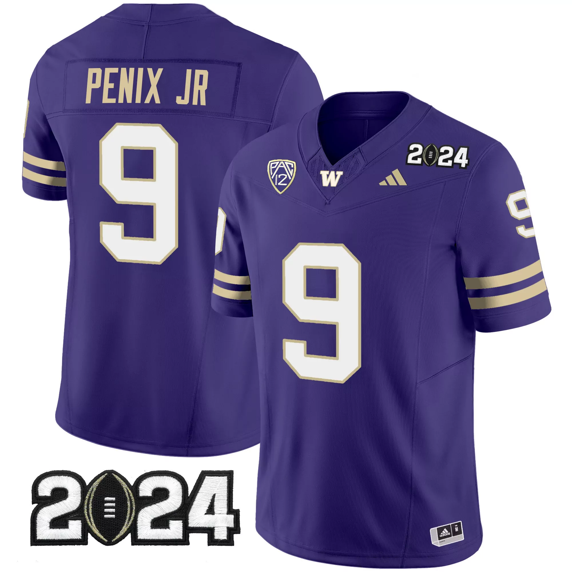 michael penix jr purple mens washington huskies 2024 vapor limited jersey v4 all stitched