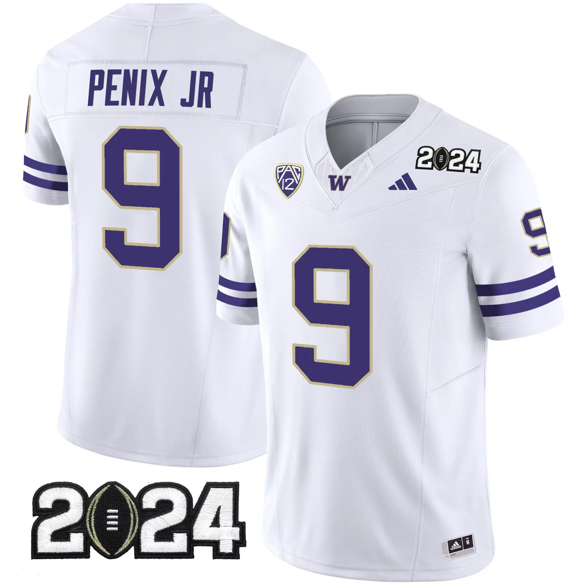 michael penix jr white mens washington huskies 2024 vapor limited jersey v4 all stitched