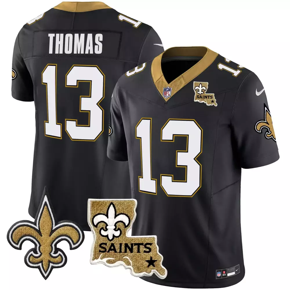 michael thomas black mens new orleans saints 1987 legacy vapor limited jersey v2 all stitched