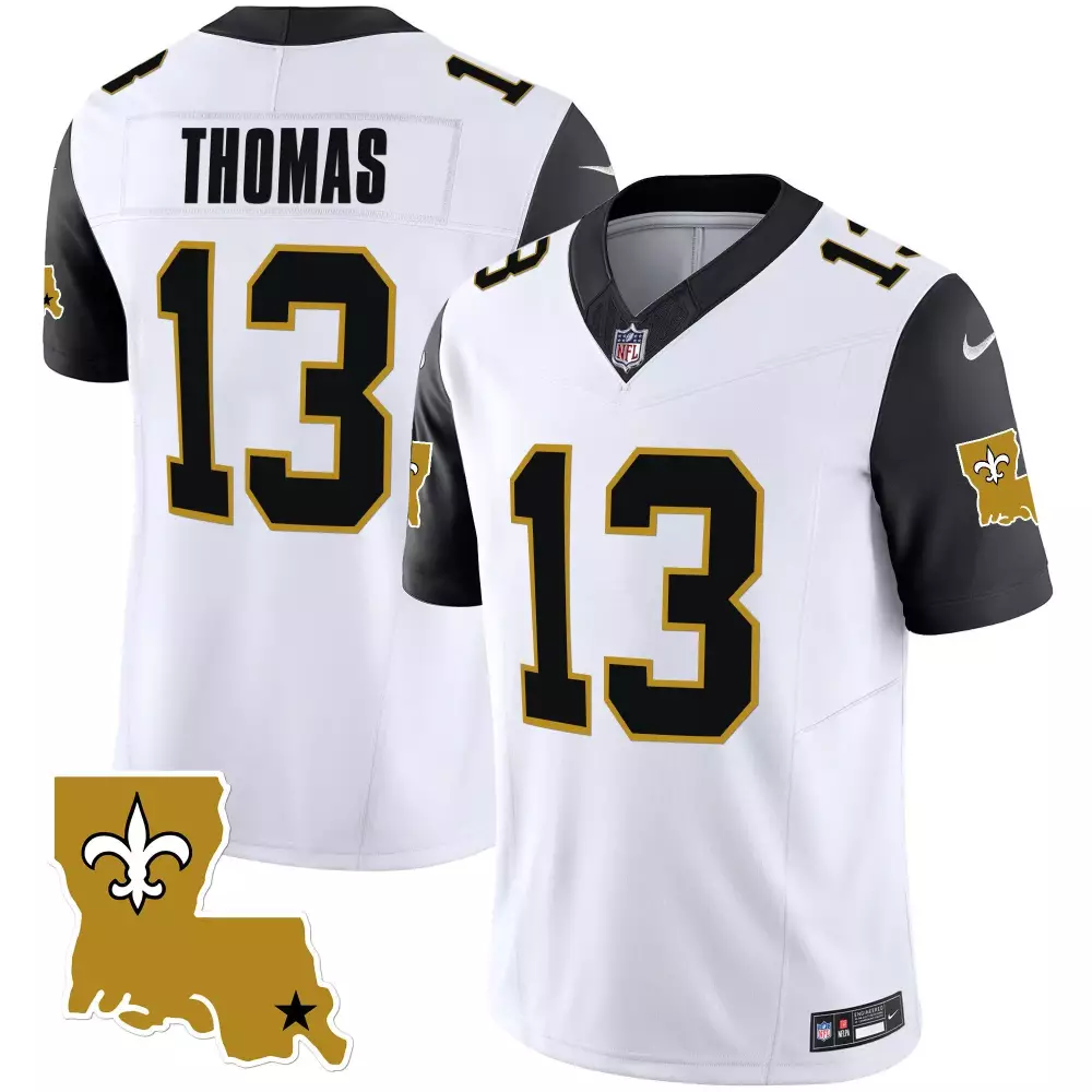 michael thomas black sleeves mens new orleans saints 1987 legacy vapor jersey all stitched