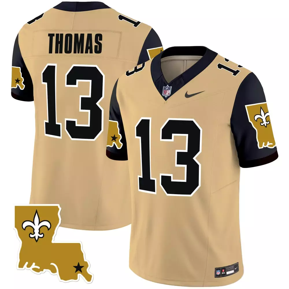 michael thomas gold mens new orleans saints 1987 legacy vapor limited jersey v2 all stitched