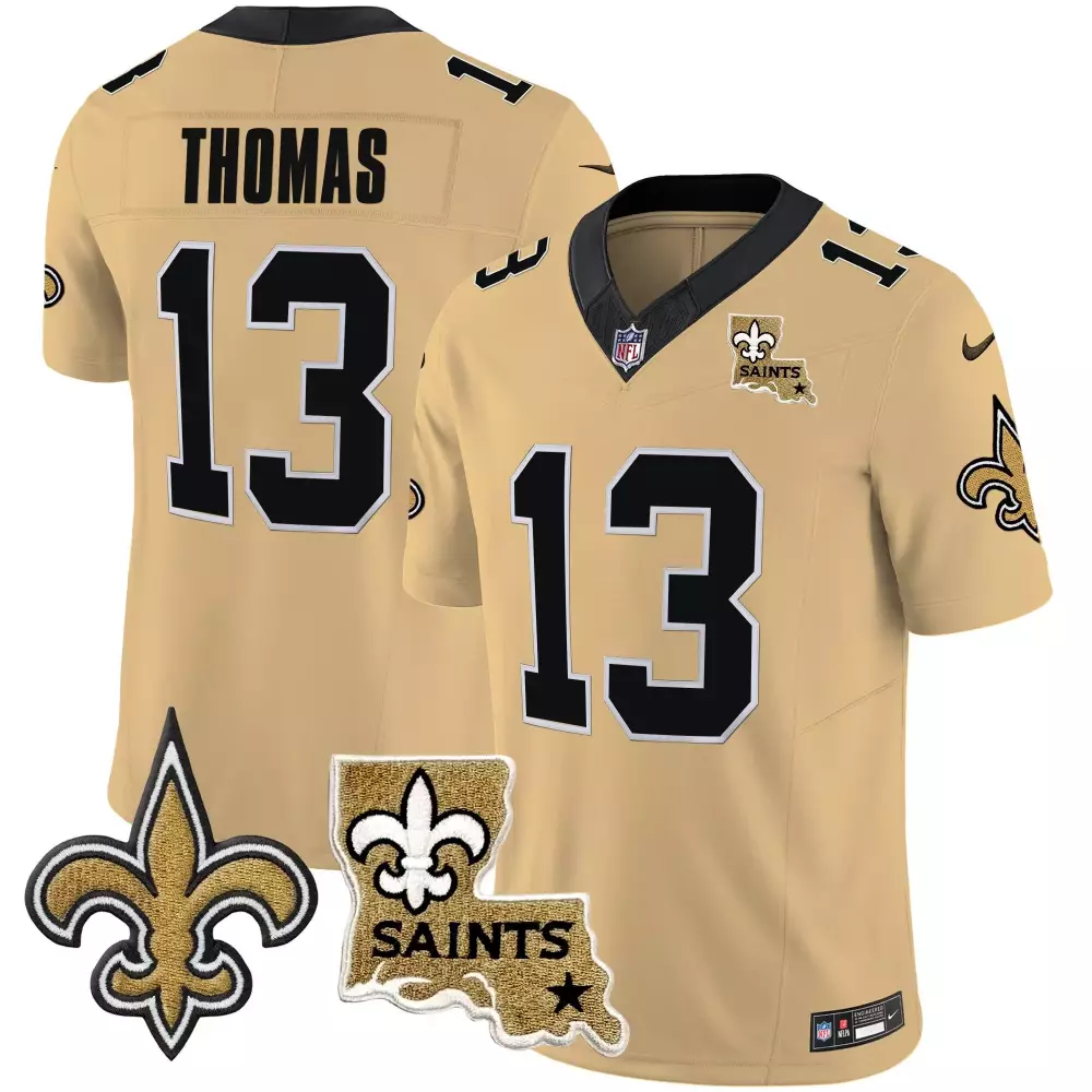 michael thomas gold mens new orleans saints 1987 legacy vapor limited jersey v2 all stitched