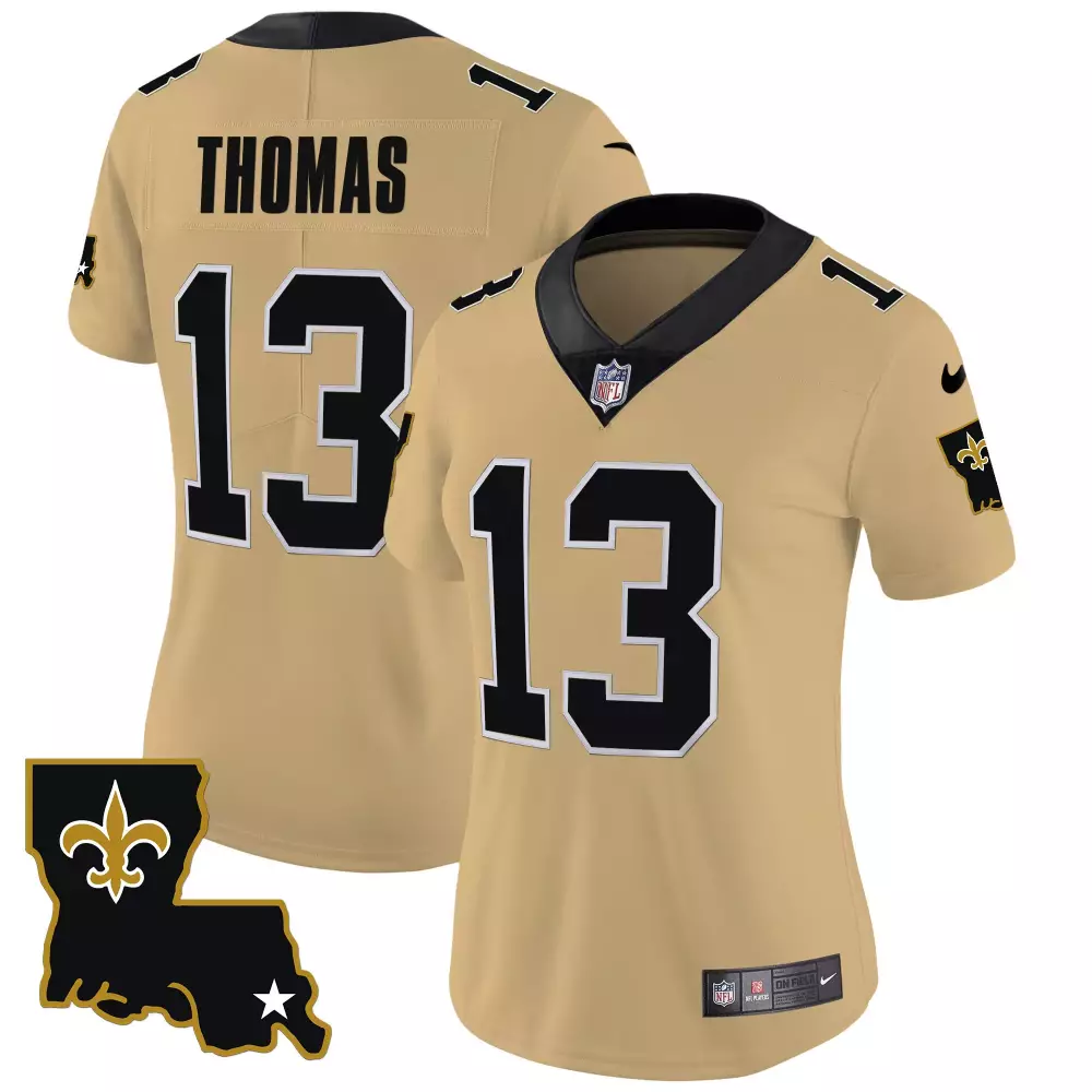 michael thomas gold mens new orleans saints 1987 legacy vapor limited jersey v2 all stitched