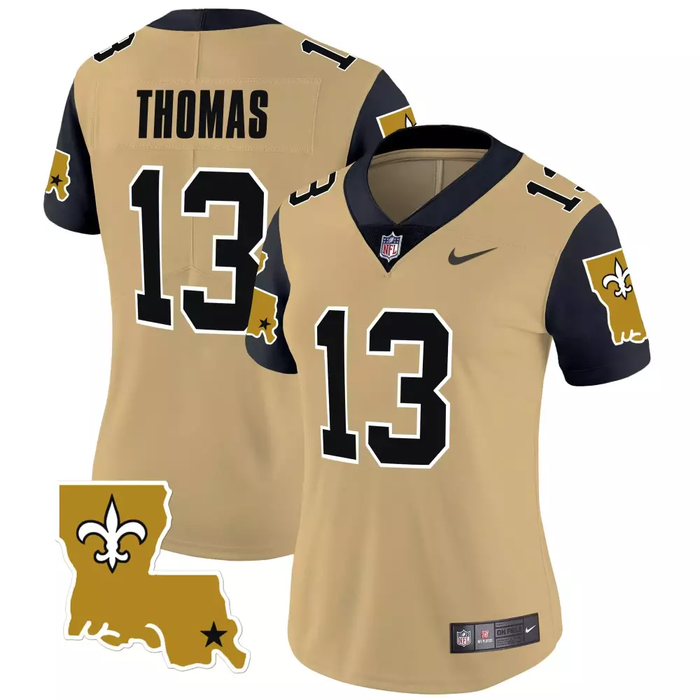michael thomas gold mens new orleans saints 1987 legacy vapor limited jersey v2 all stitched