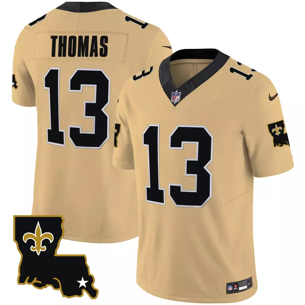 michael thomas gold youths new orleans saints 1987 legacy vapor jersey all stitched