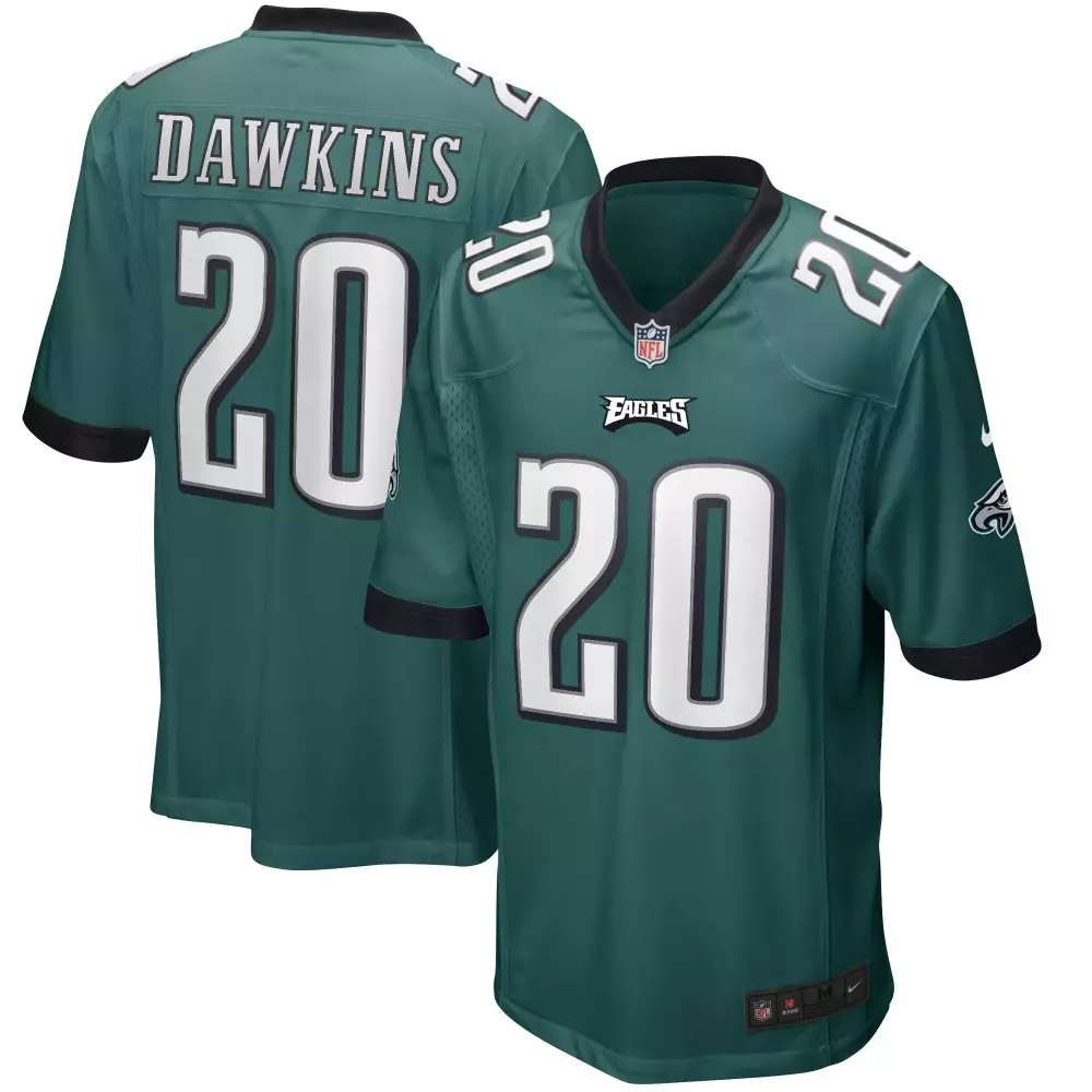 Brian Dawkins Philadelphia Eagles Midnight Green Sleeves Youth Super Bowl Jersey | Gold Vapor for Kids | Limited Edition Fan Gear