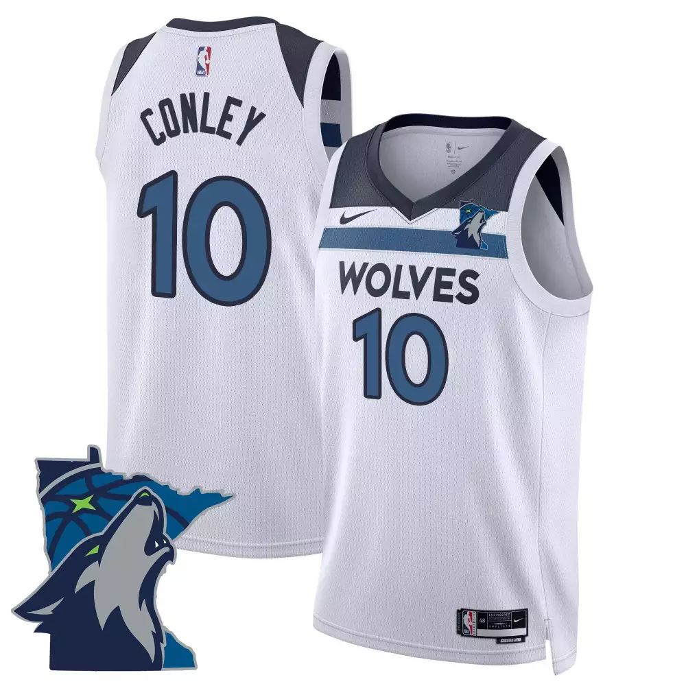 mike conley 2425 city mens minnesota timberwolves swingman jersey minnesota patch all stitched