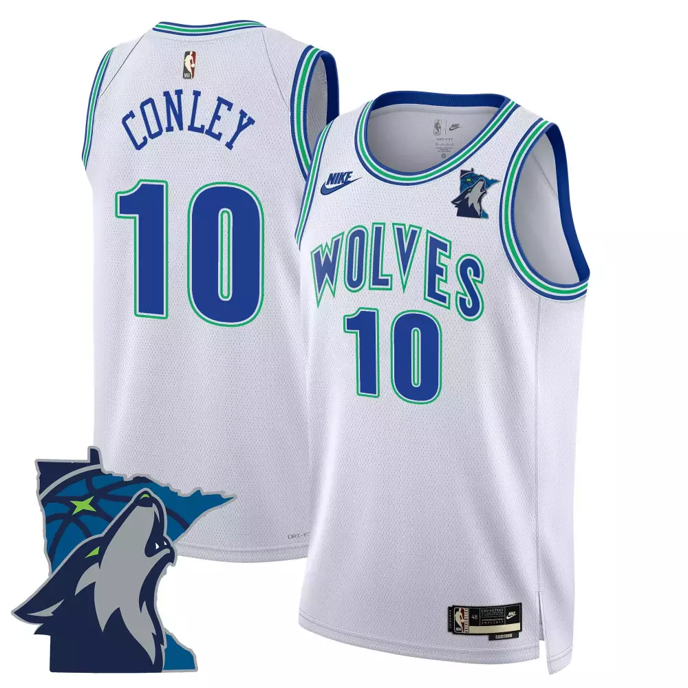 mike conley black gold mens minnesota timberwolves swingman jersey v3 all stitched