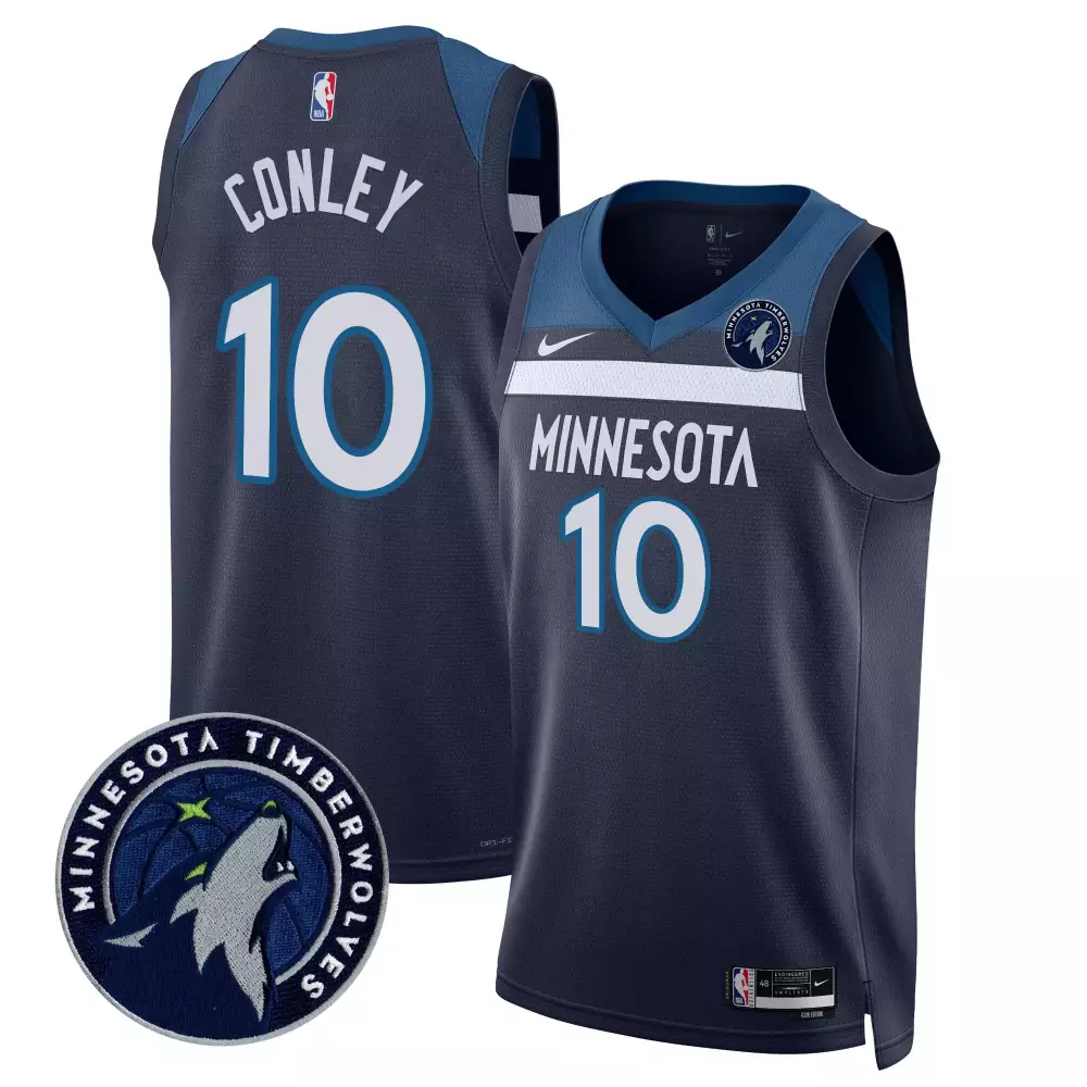 mike conley icon mens minnesota timberwolves swingman jersey v2 all stitched