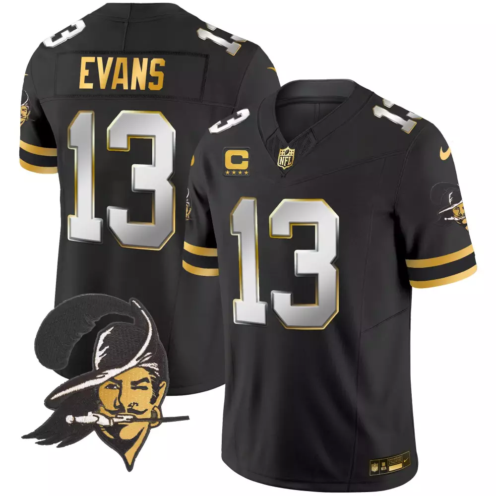 mike evans black limited mens tampa bay buccaneers throwback gold vapor limited jersey all stitched