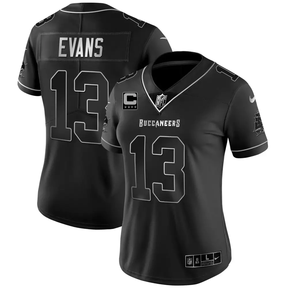 mike evans black red womens tampa bay buccaneers vapor gold jersey all stitched