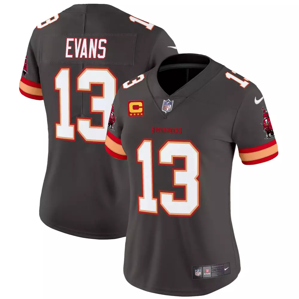 mike evans pewter womens tampa bay buccaneers throwback vapor limited jersey v3 all stitched