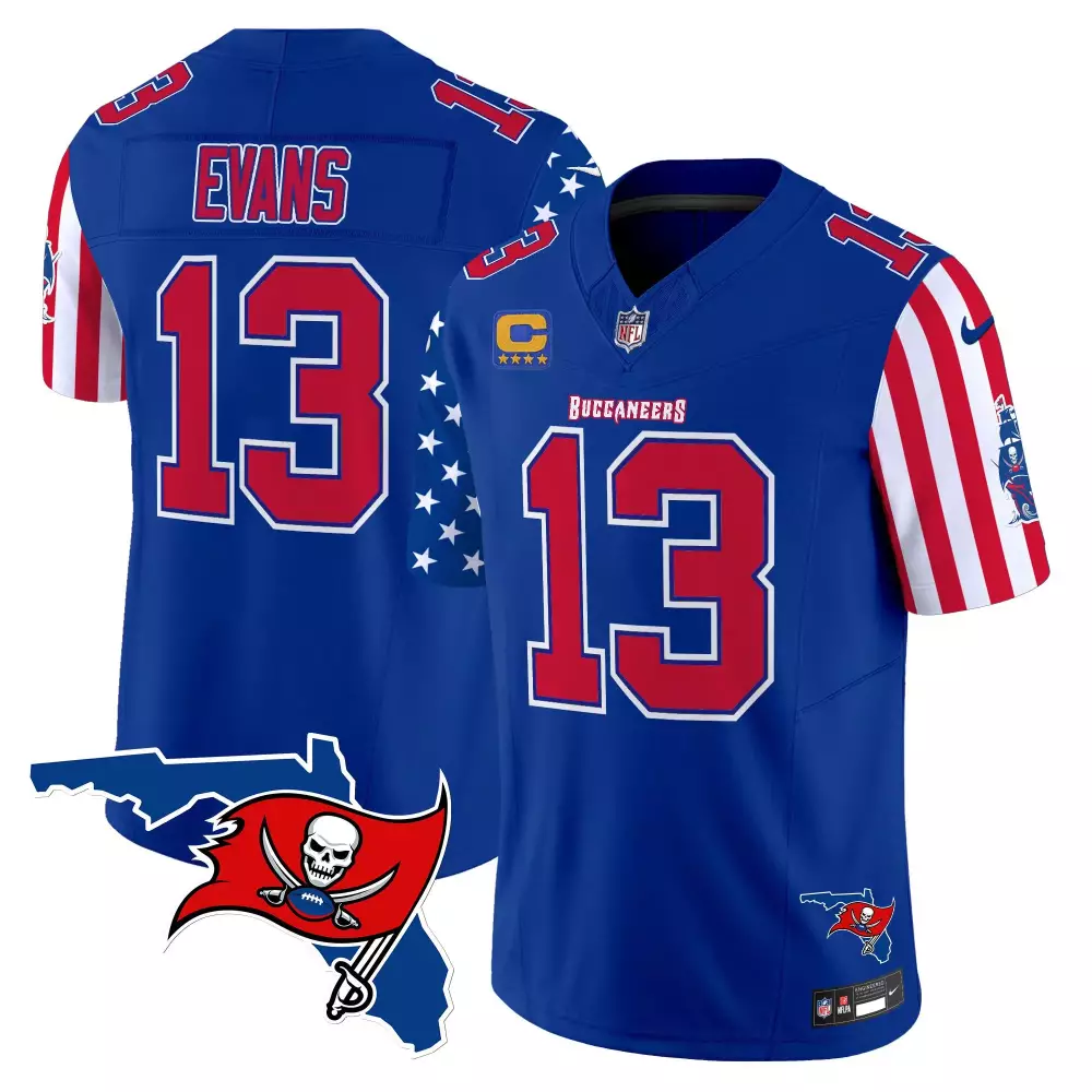 mike evans royal mens tampa bay buccaneers american style vapor limited jersey all stitched