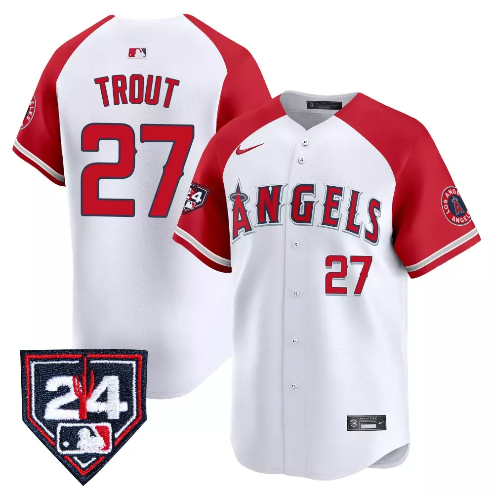 mike trout red mens los angeles angels 2024 fourth of july vapor premier limited jersey all stitched