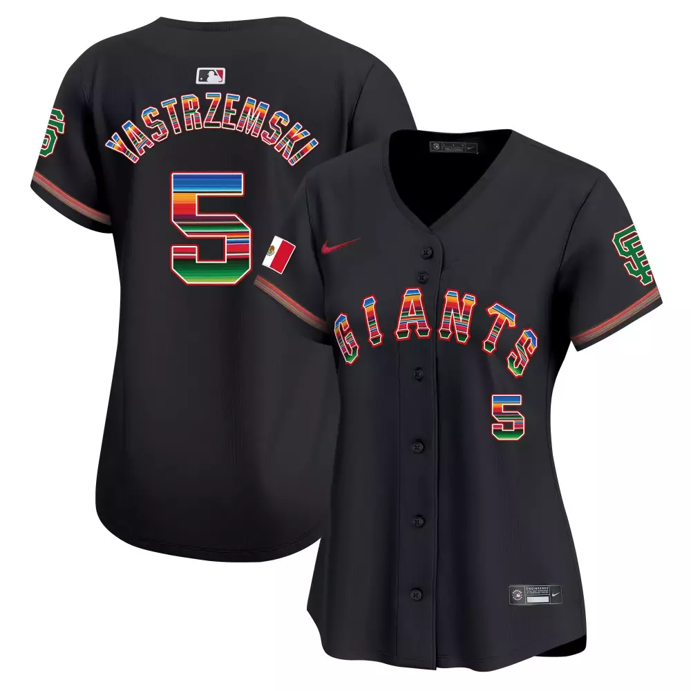 mike yastrzemski black womens san francisco giants 2024 willie mays patch vapor premier limited jersey v3 all stitched
